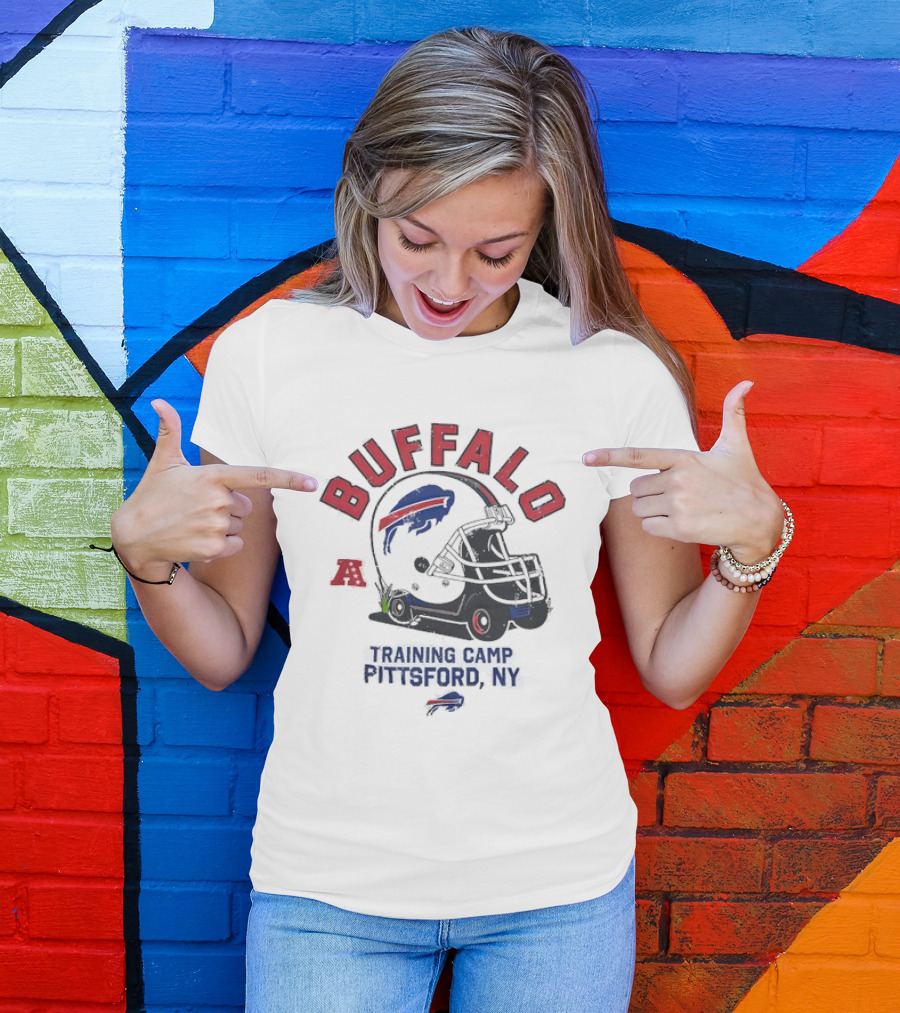 Buffalo Bills Training Camp 2026 Pittsford NY NFL Football Helmet T-Shirt