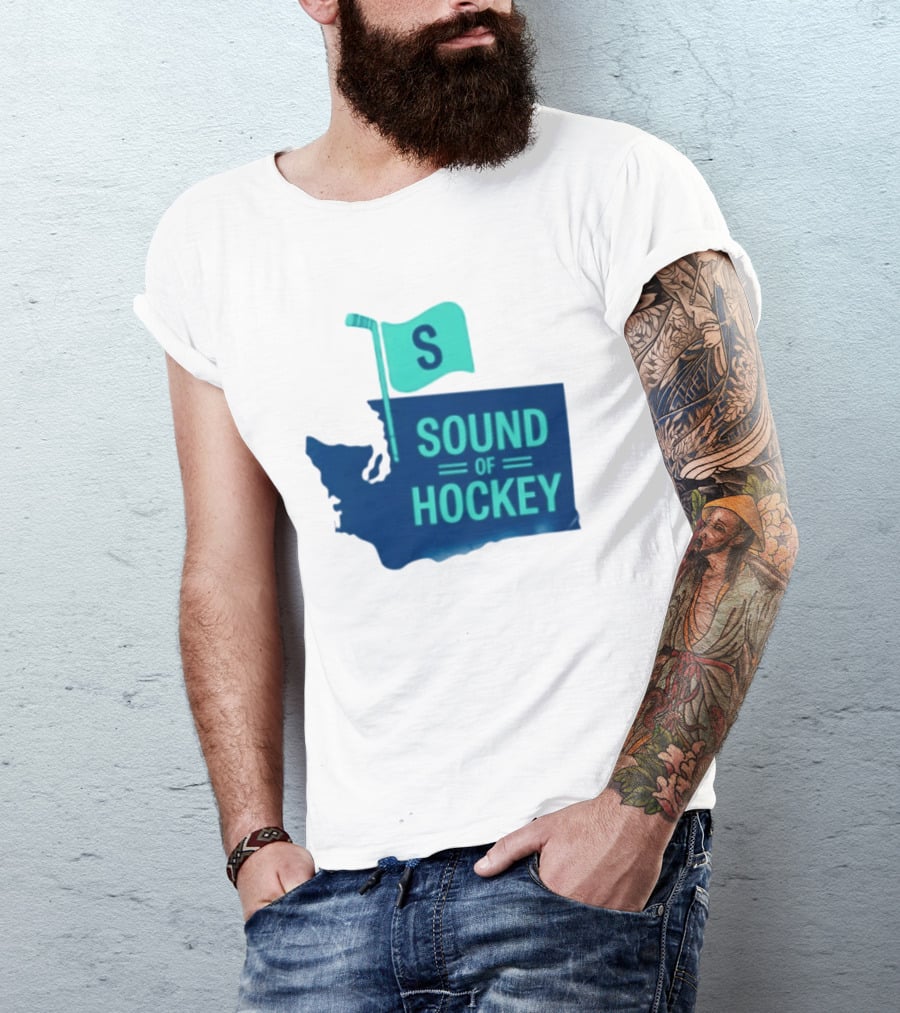 Seattle Kraken Sound Of Hockey State Flag S T-Shirt