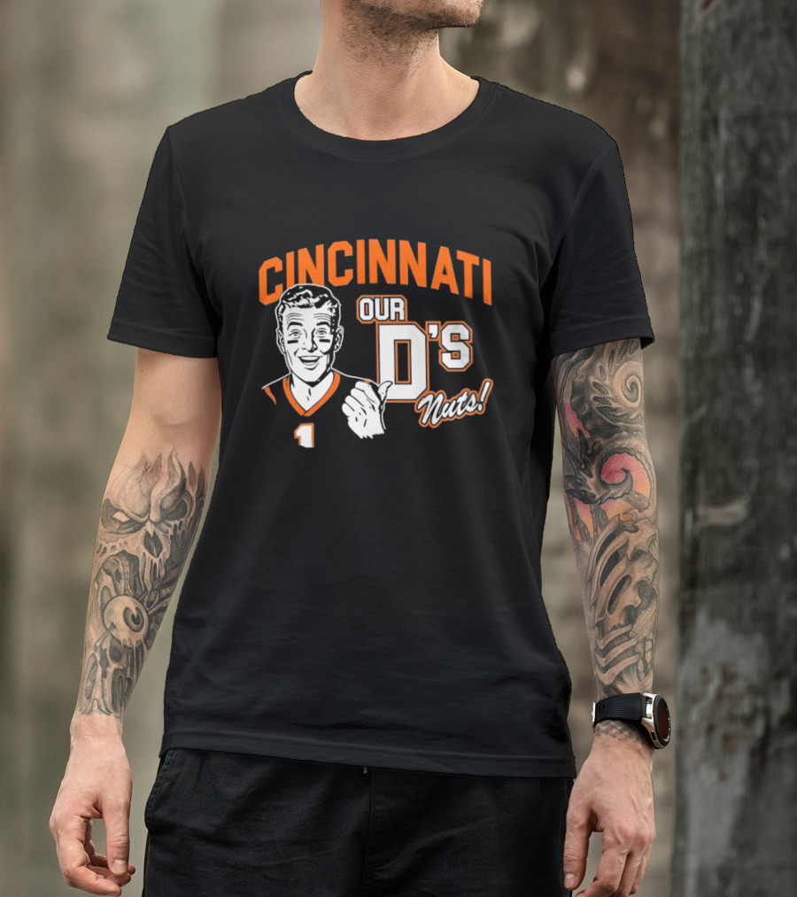 Cincinnati Our D's Nuts Football Orange T-Shirt
