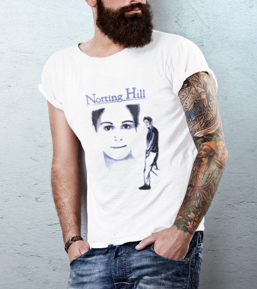 Notting Hill 1999 Blue Man Woman Movie T-Shirt