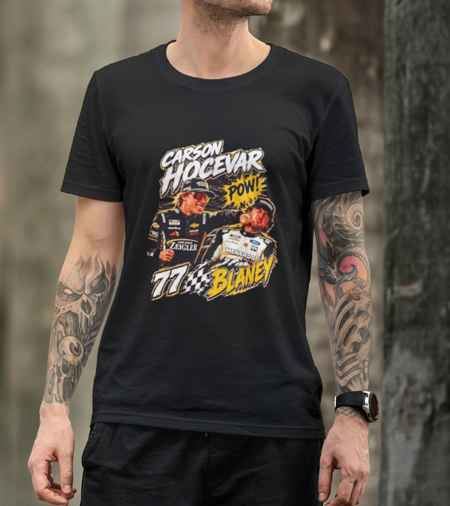 Carson Hocevar Pow Ryan Blaney 77 Menards Racing T-Shirt