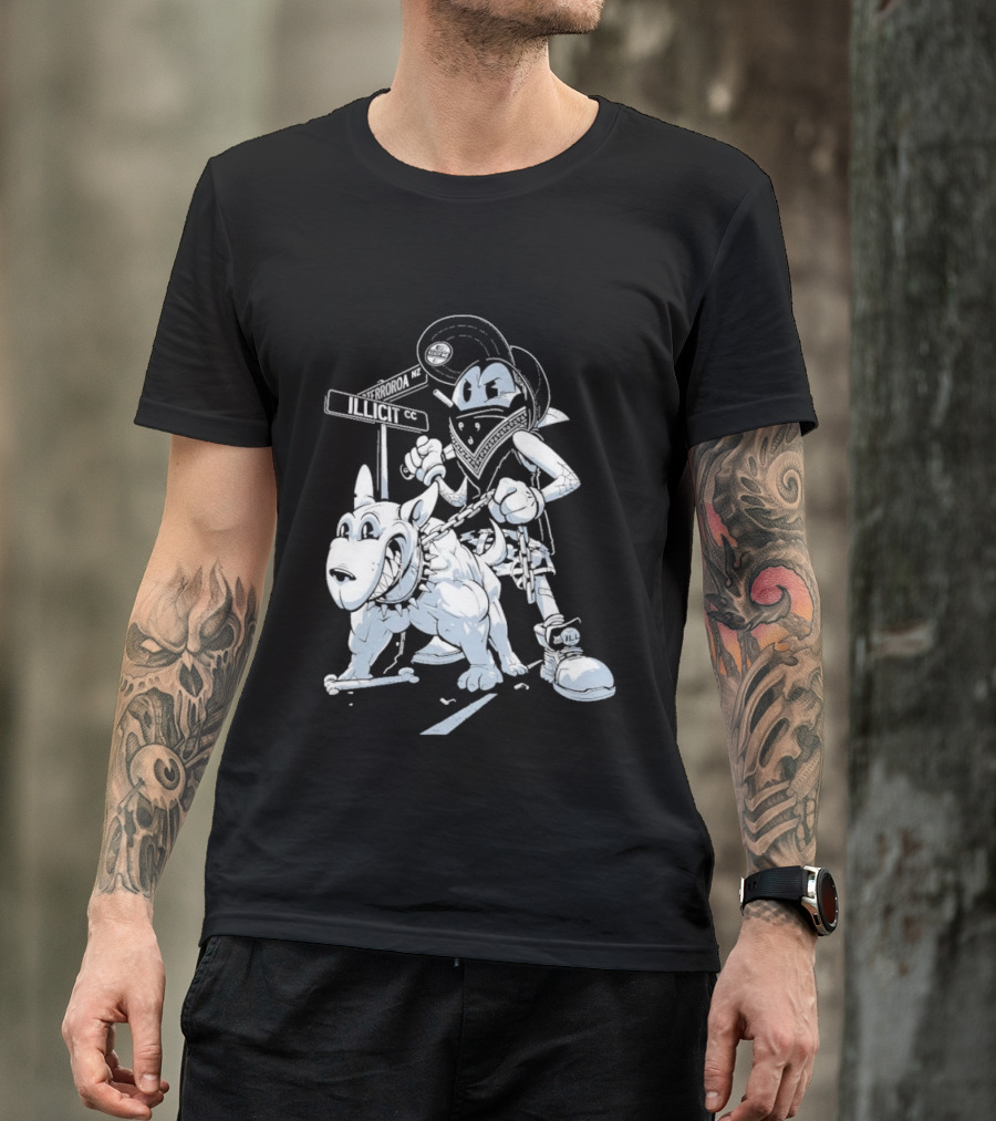 Redrat Illicit Menace Retro Cartoon Adventure T-Shirt
