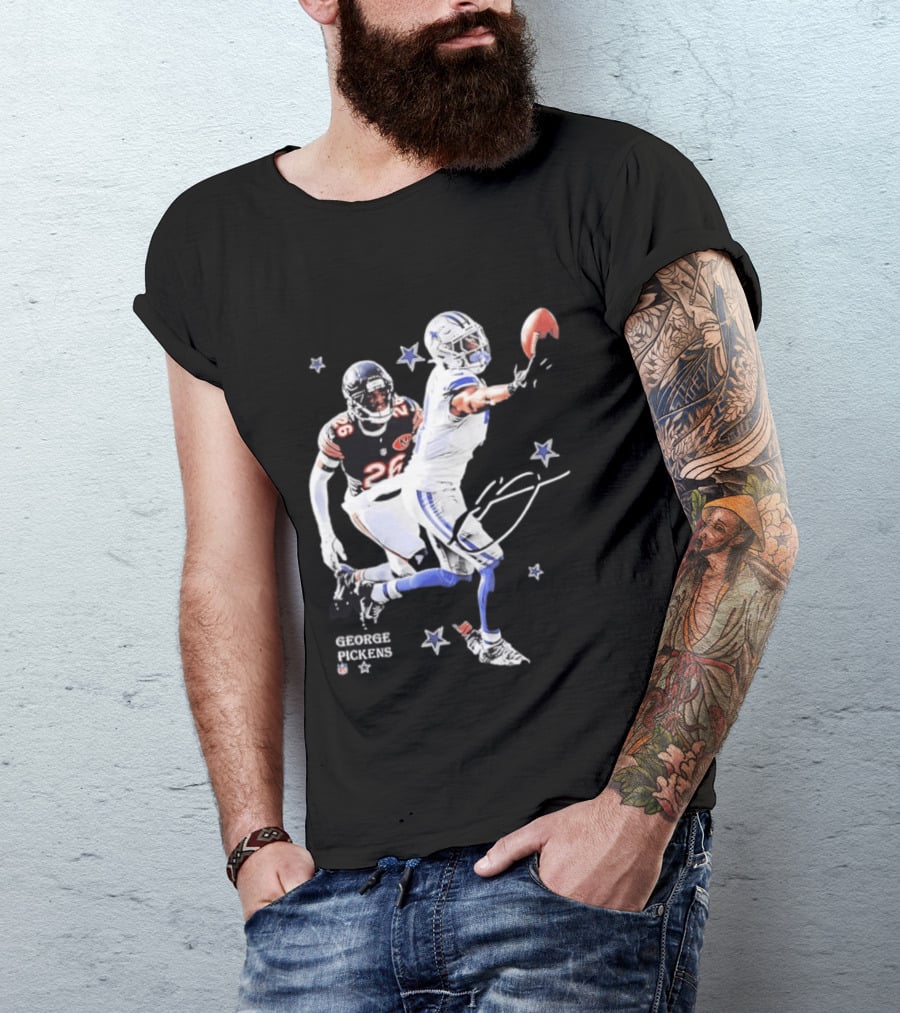 George Pickens NFL Action Dallas Cowboys Vs Chicago Bears Game Highlights T-Shirt