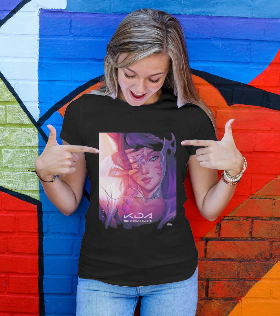 Ahri KDA The Comeback Arcane League Of Legends By Nikkotari T-Shirt