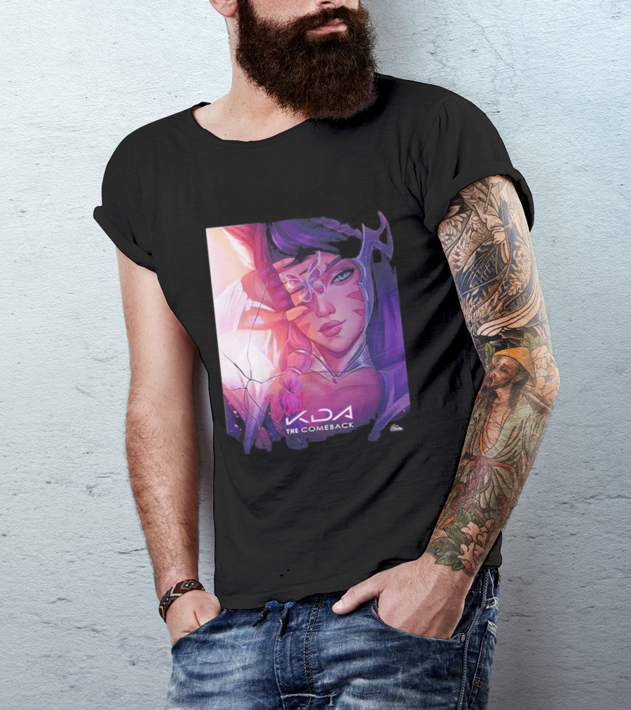 Ahri KDA The Comeback Arcane League Of Legends By Nikkotari T-Shirt