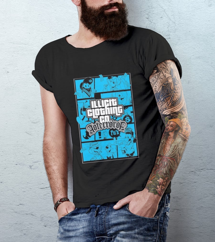 Illicit Clothing Co Afterror FU$ T-Shirt