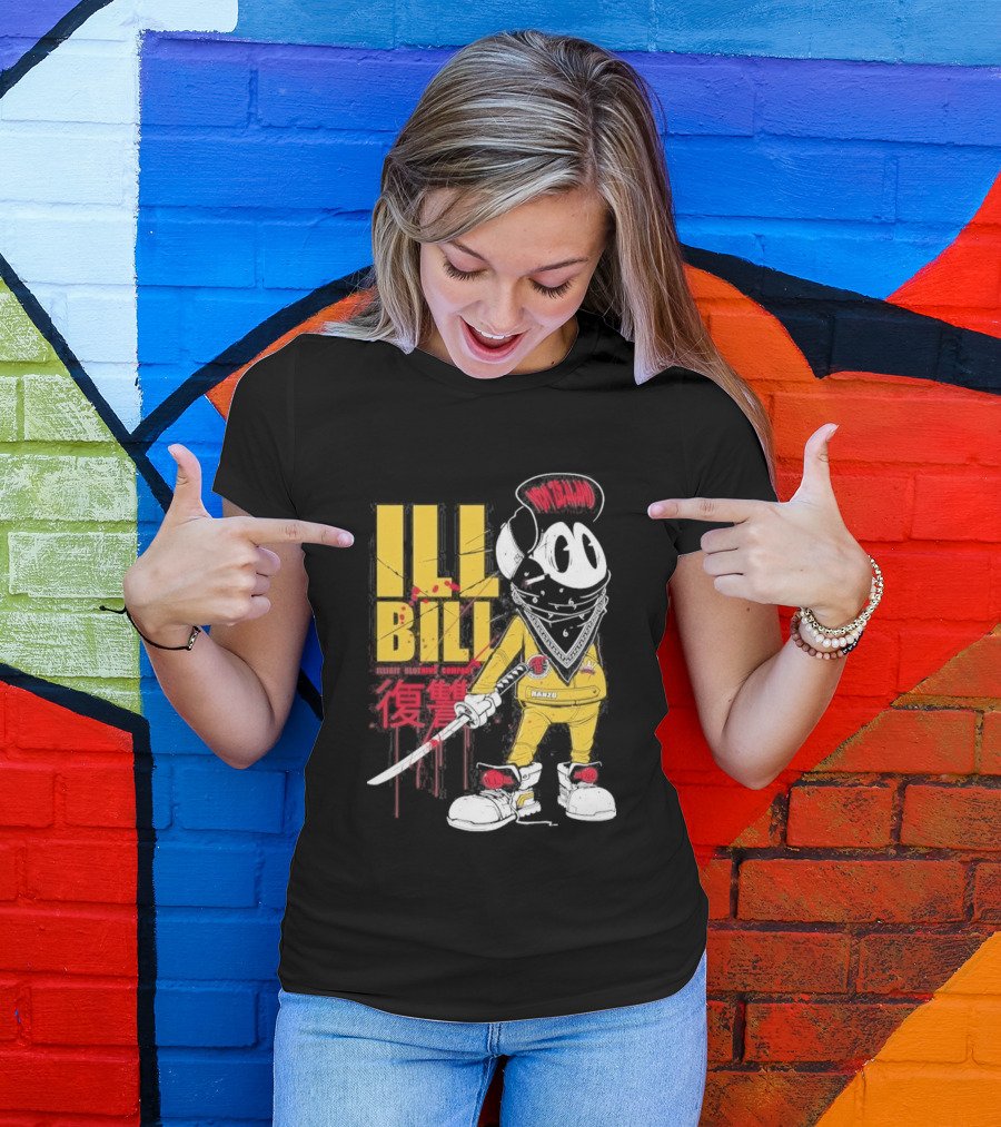 Ill Bill Redrat Illicit Drippy Character With Red And Yellow Details T-Shirt