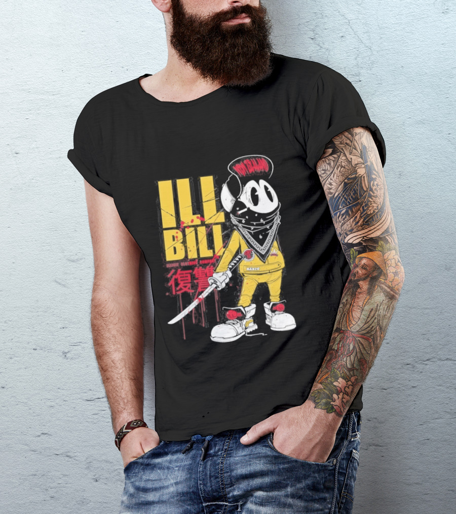 Ill Bill Redrat Illicit Drippy Character With Red And Yellow Details T-Shirt