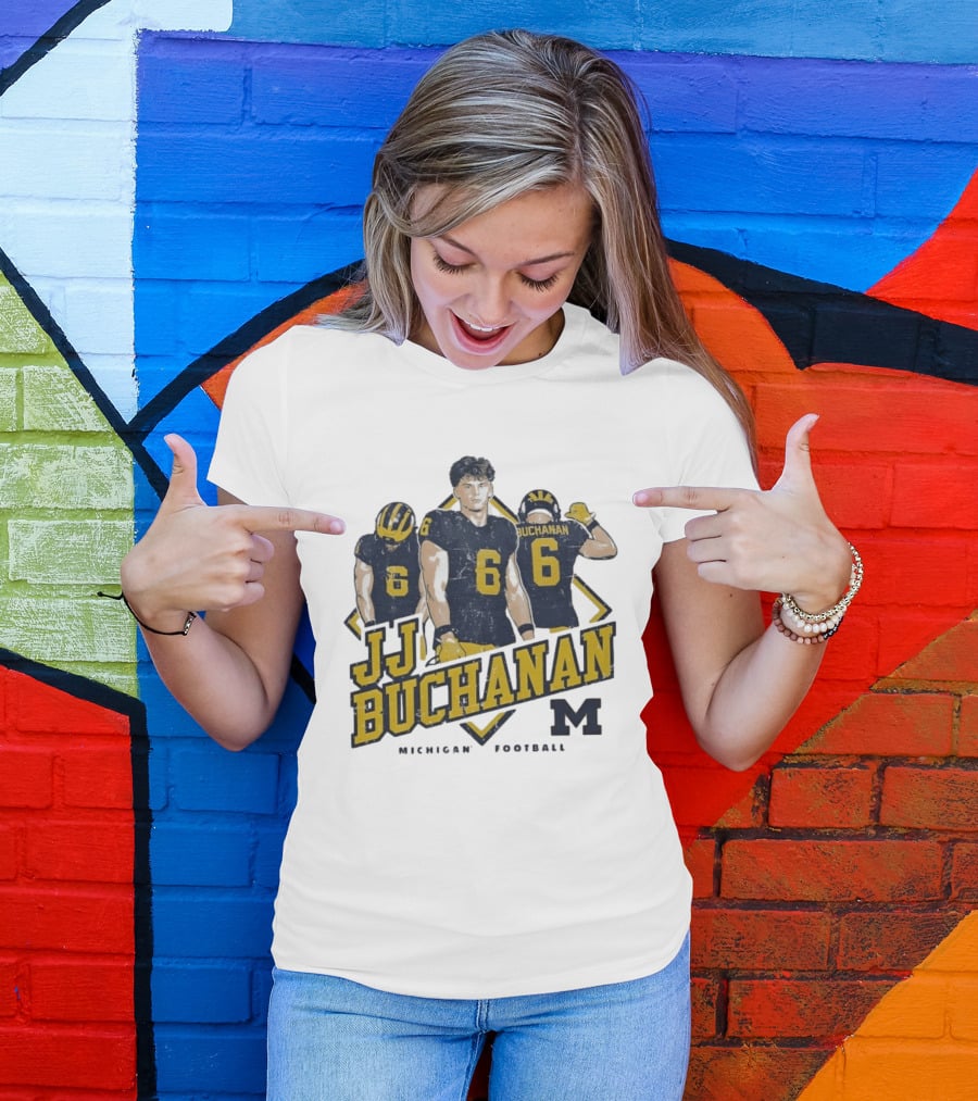 JJ Buchanan 6 Michigan Wolverines Football M T-Shirt