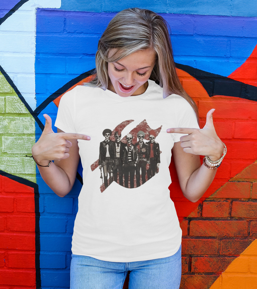 Yan Diomande Godspeed New York Guitar Heros Bone Studded T-Shirt