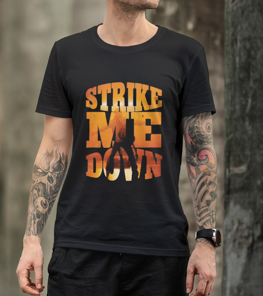 Charles Wesley Godwin Strike Me Down Burnt Orange Cowboy T-Shirt