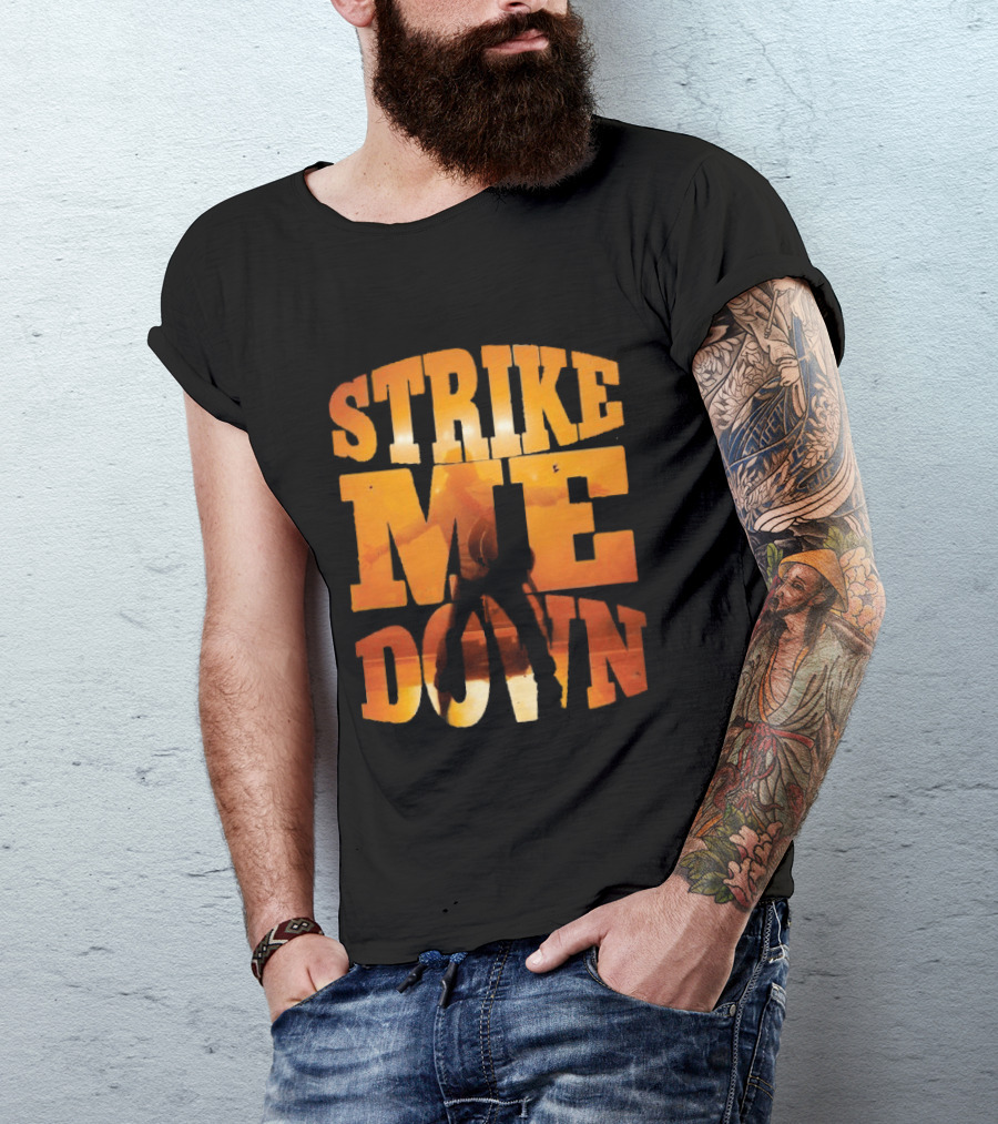 Charles Wesley Godwin Strike Me Down Burnt Orange Cowboy T-Shirt