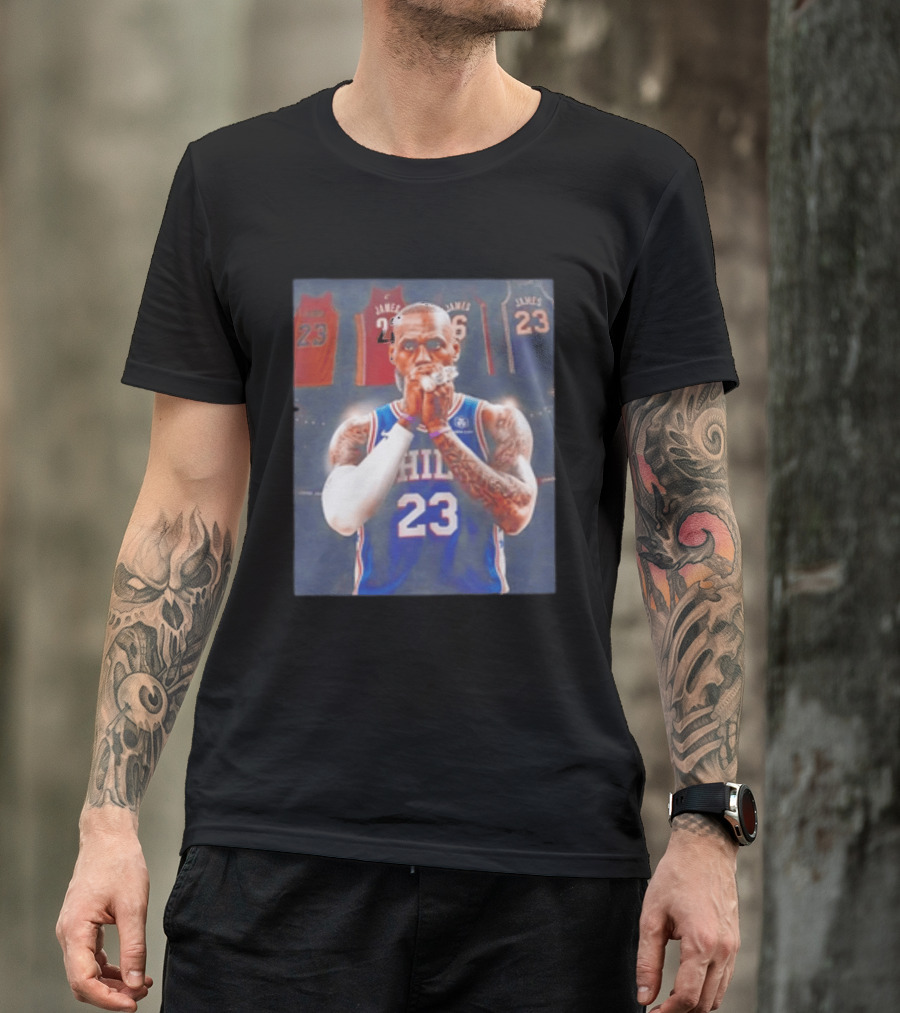 LeBron James Rings Los Angeles Lakers 23 Jerseys 76ers 23 T-Shirt