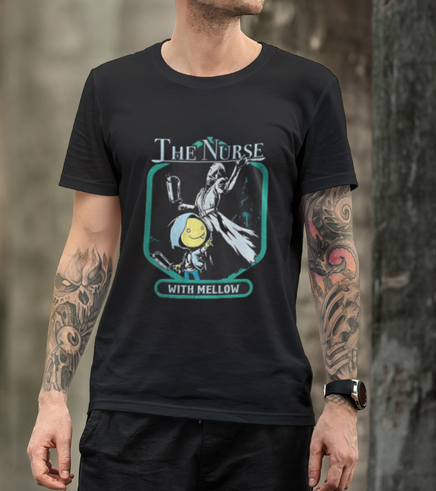 The Nurse With Mellow Holding Syringe Pointing Child T-Shirt