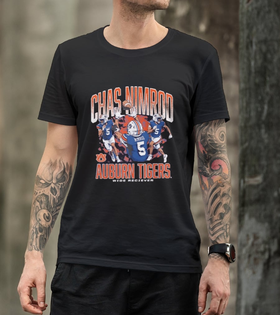 Chas Nimrod No 5 Auburn Tigers Wide Receiver T-Shirt