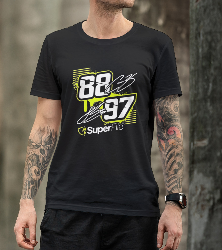 Connor Zilisch 88 Shane Van Gisbergen 97 SuperFile T-Shirt