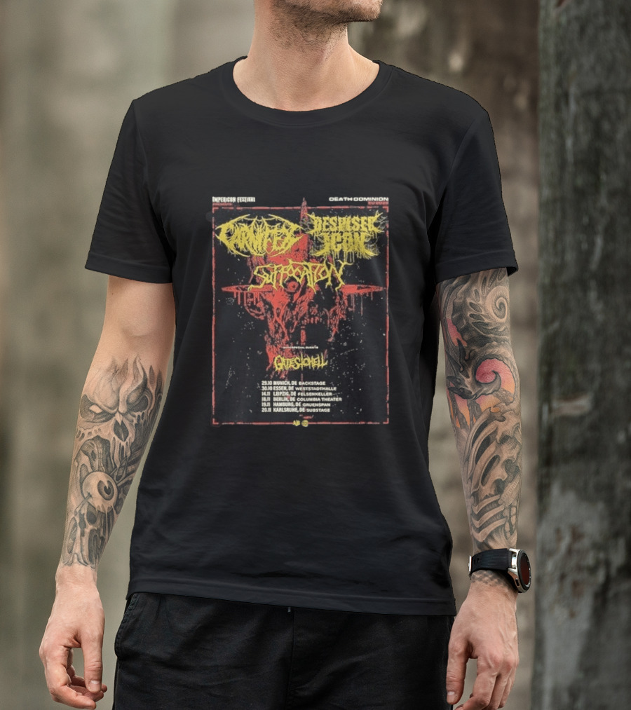 Carnifex Despised Icon Event Death Dominion EU 2026 Impericon Festival Tour Dates In Deutschland T-Shirt