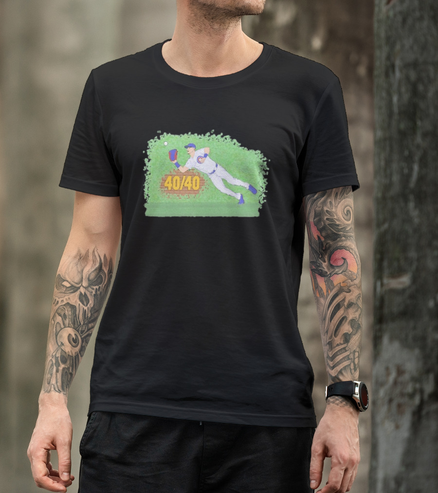 Pete Crow Armstrong 40 40 Chicago Cubs Diving Catch T-Shirt