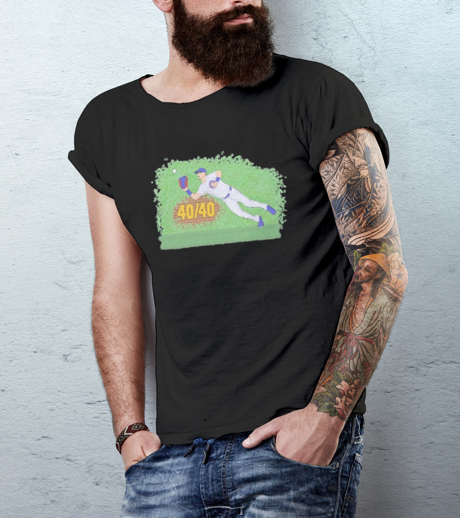 Pete Crow Armstrong 40 40 Chicago Cubs Diving Catch T-Shirt
