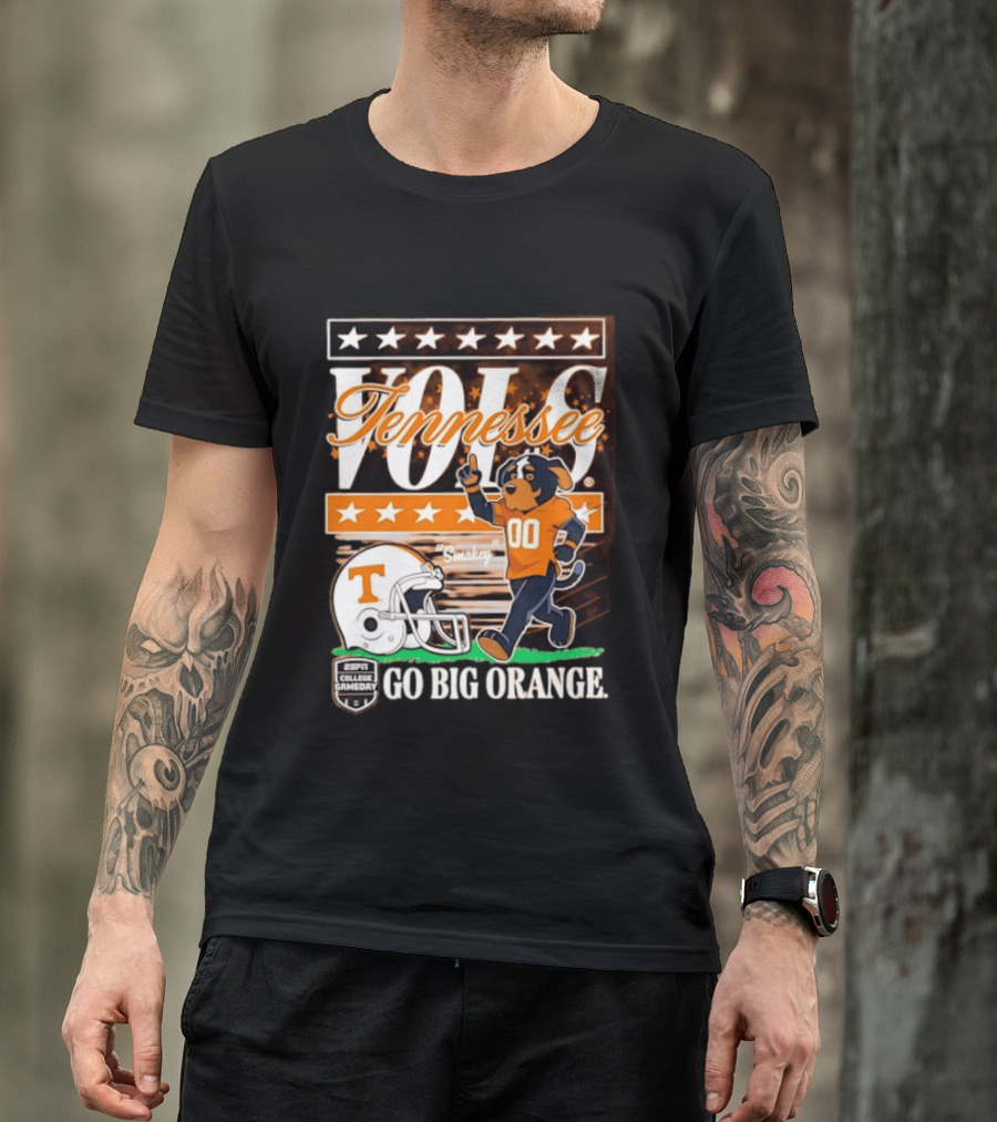 Tennessee Vols Smokey Go Big Orange ESPN College Gameday T-Shirt