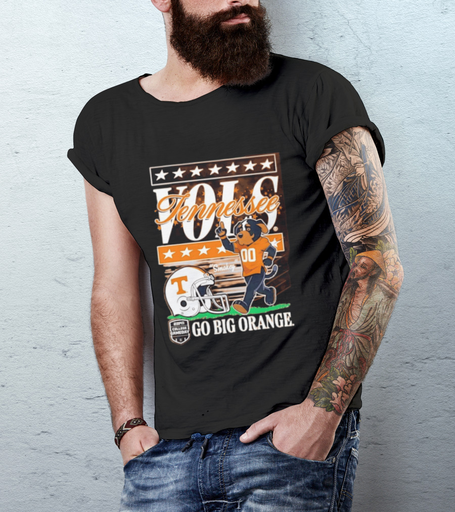Tennessee Vols Smokey Go Big Orange ESPN College Gameday T-Shirt