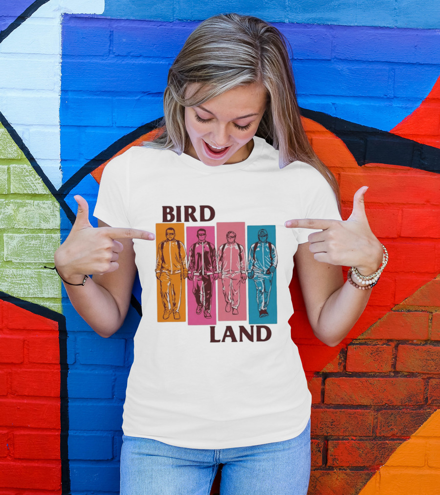 Baltimore Orioles Birdland Colorful Walking Figures T-Shirt