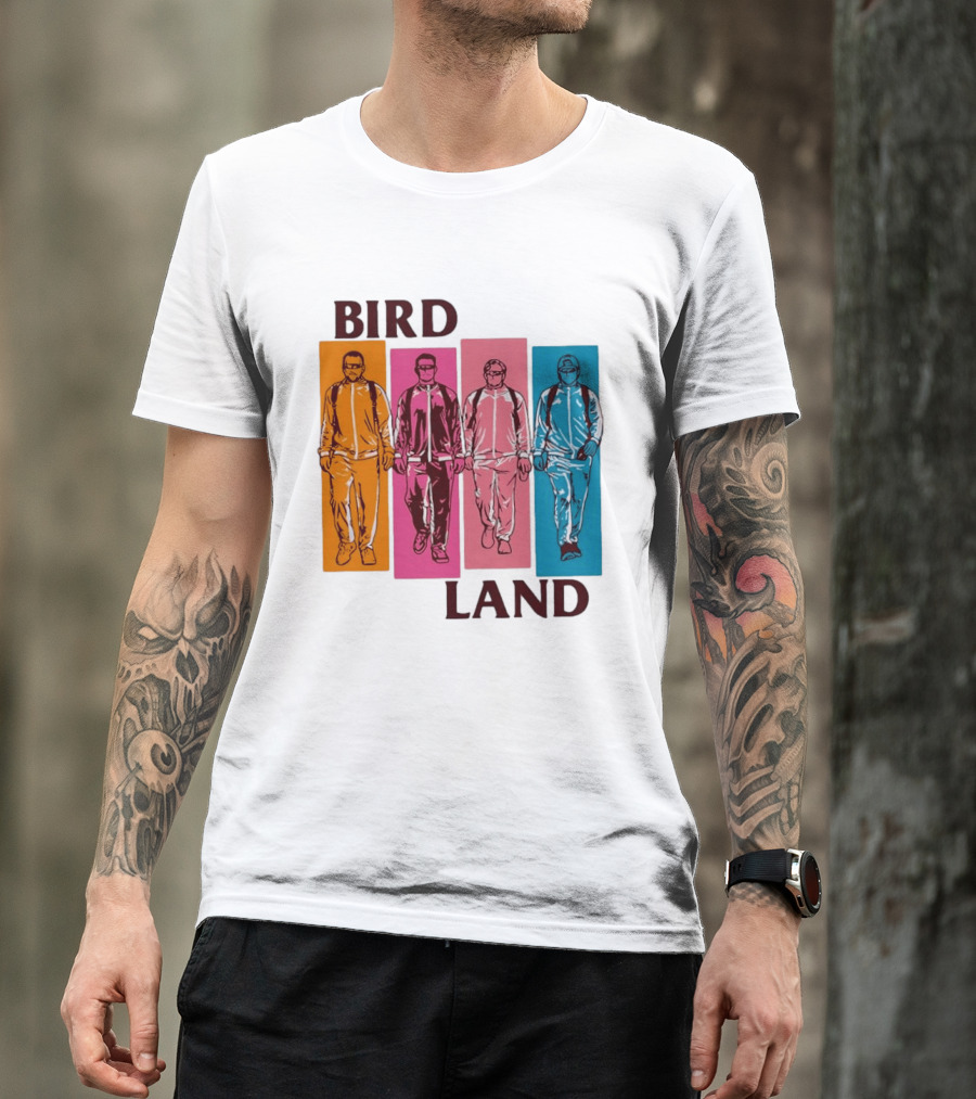 Baltimore Orioles Birdland Colorful Walking Figures T-Shirt