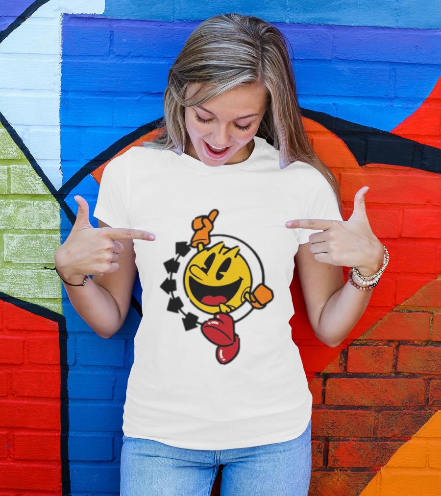 Pac Man X Blink 182 Smiley Collaboration T-Shirt