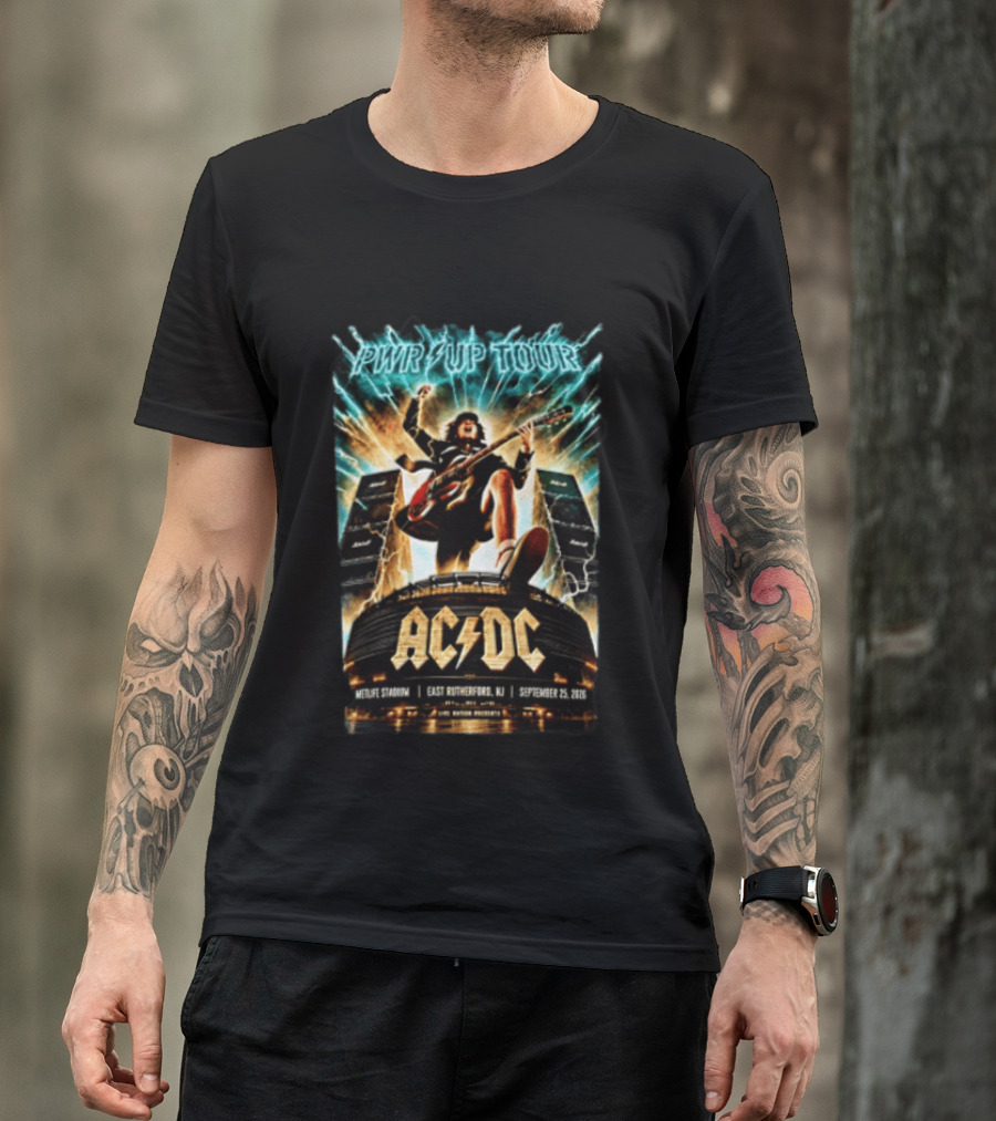 ACDC PWR UP Tour East Rutherford NJ MetLife Stadium September 25 2026 T-Shirt