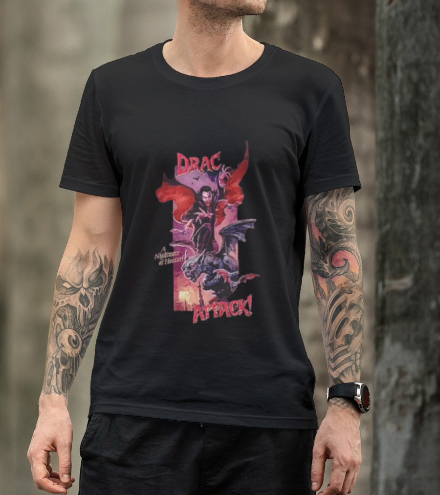 Drac Attack A Nightmare Of Horror Vampiric Adventure T-Shirt
