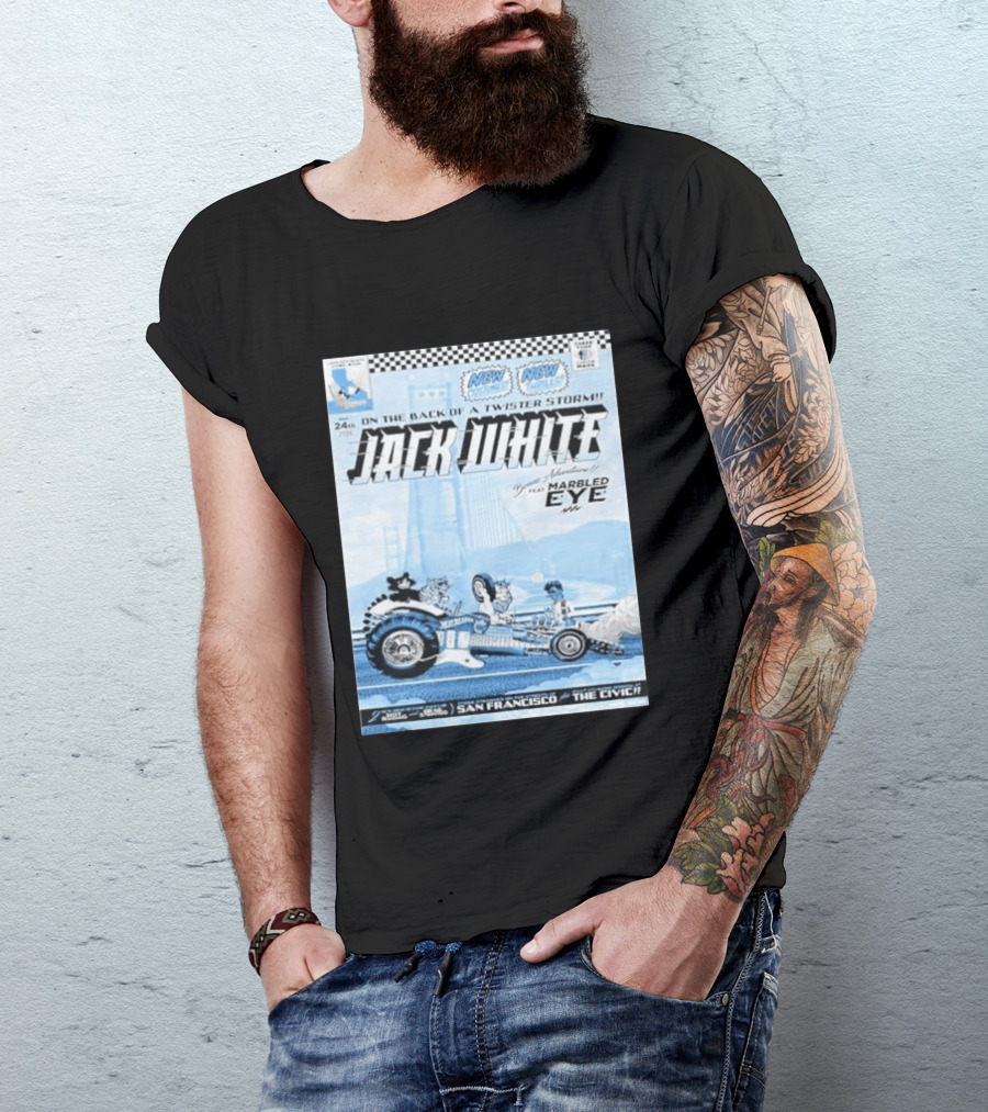 Jack White San Francisco Event At Bill Graham Civic Featuring Marbled Eye 2026 T-Shirt