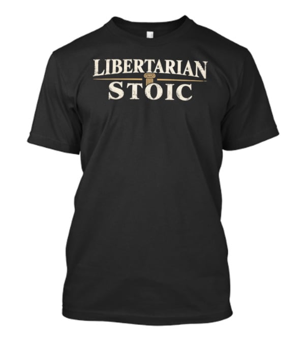 Libertarian Stoic Philosophy Balance Iconic Dialogue T-Shirt