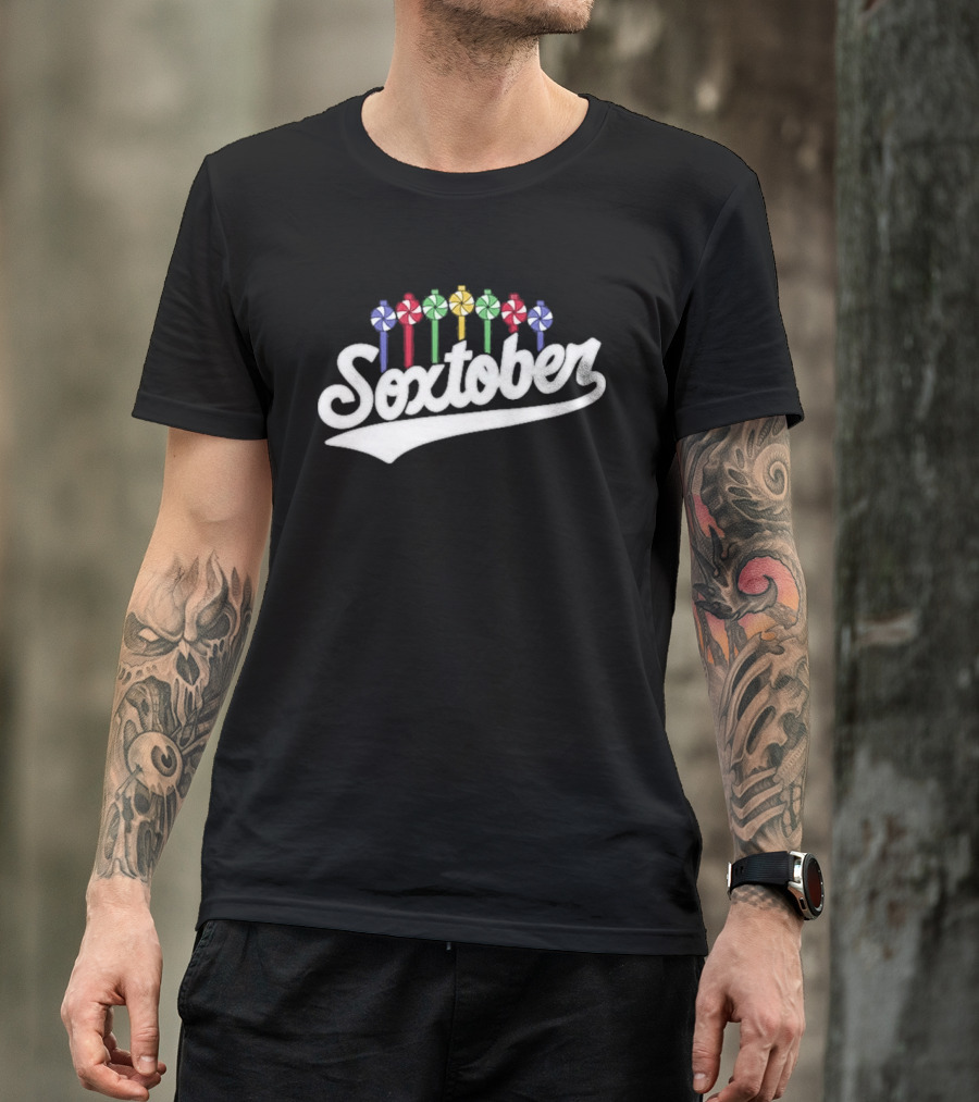 Soxtober Boston Red Sox Playoff Celebration Candy T-Shirt