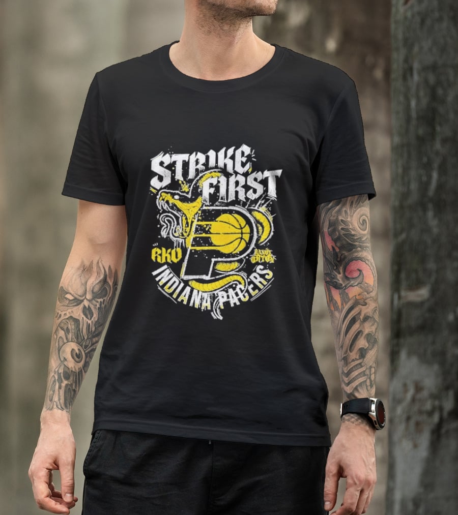 Strike First Indiana Pacers RKO Randy Orton Snake T-Shirt