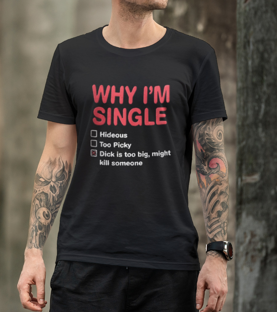 Why I'm Single Hideous Too Picky Just Might Hurt Someone T-Shirt