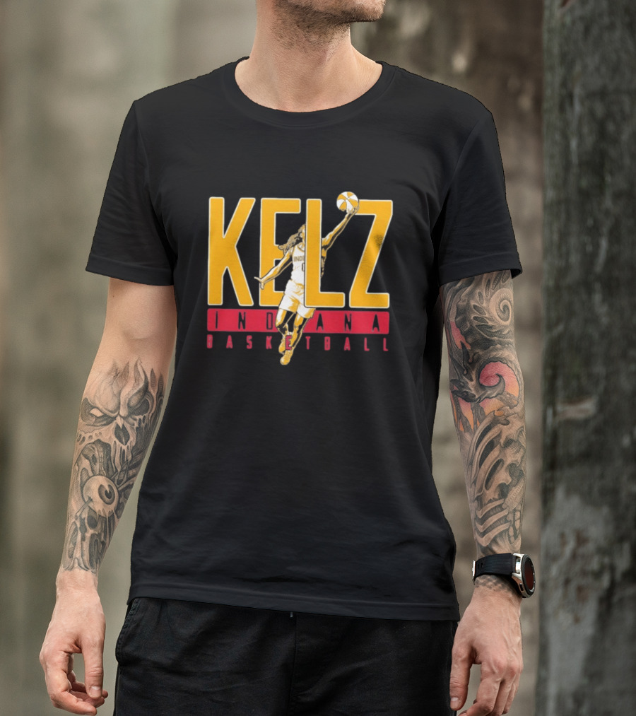 Kelz Indiana Basketball Mitchell Fever Player Dunk T-Shirt