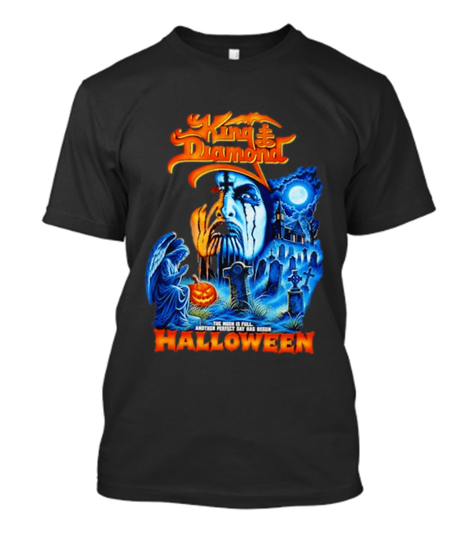 King Diamond The Moon Is Full Another Perfect Day Has Begun Halloween T-Shirt