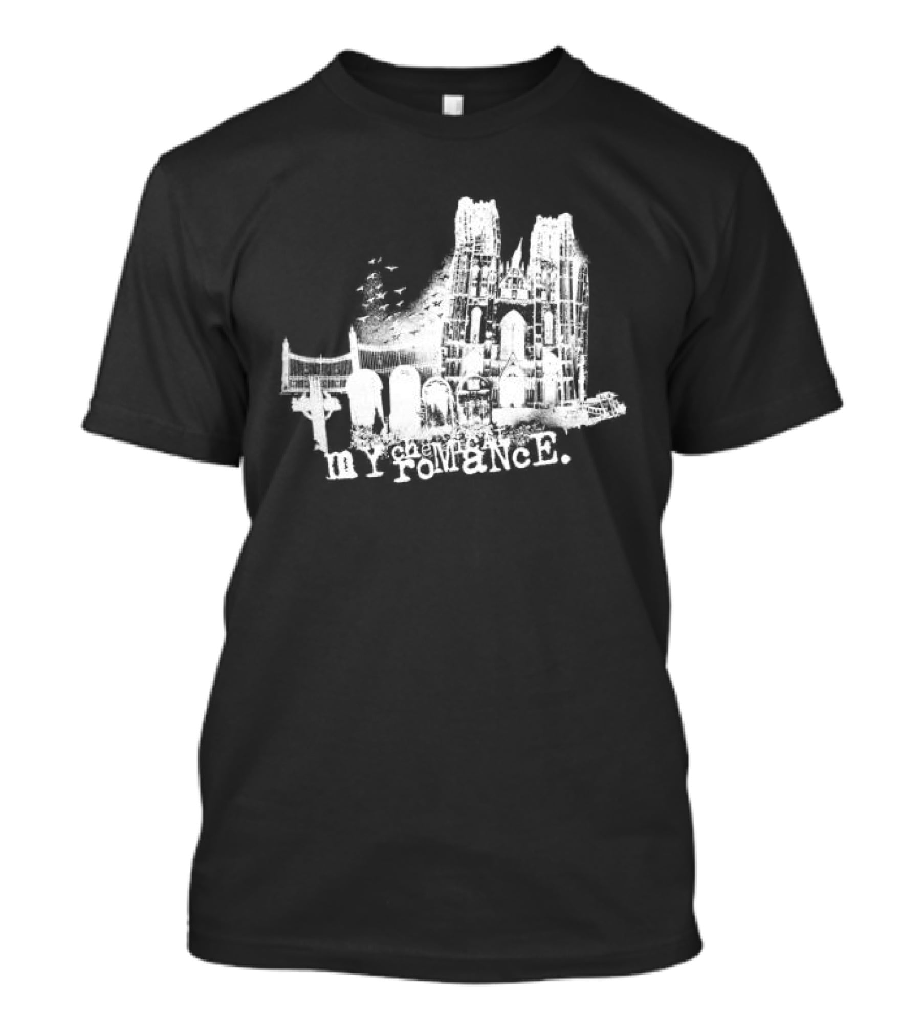 My Chemical Romance Halloween Spooky Graveyard Scene T-Shirt