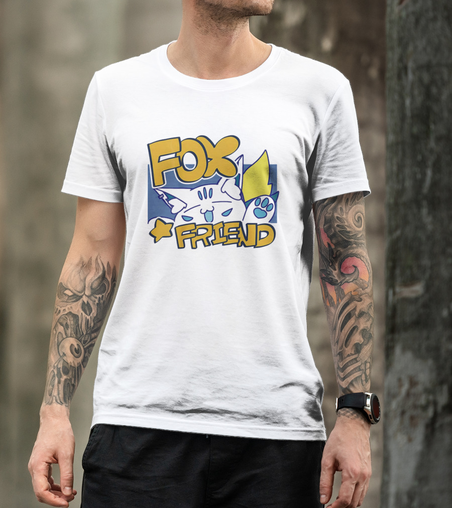 Shirakami Fubuki Fox Friend Anime Style Companion T-Shirt