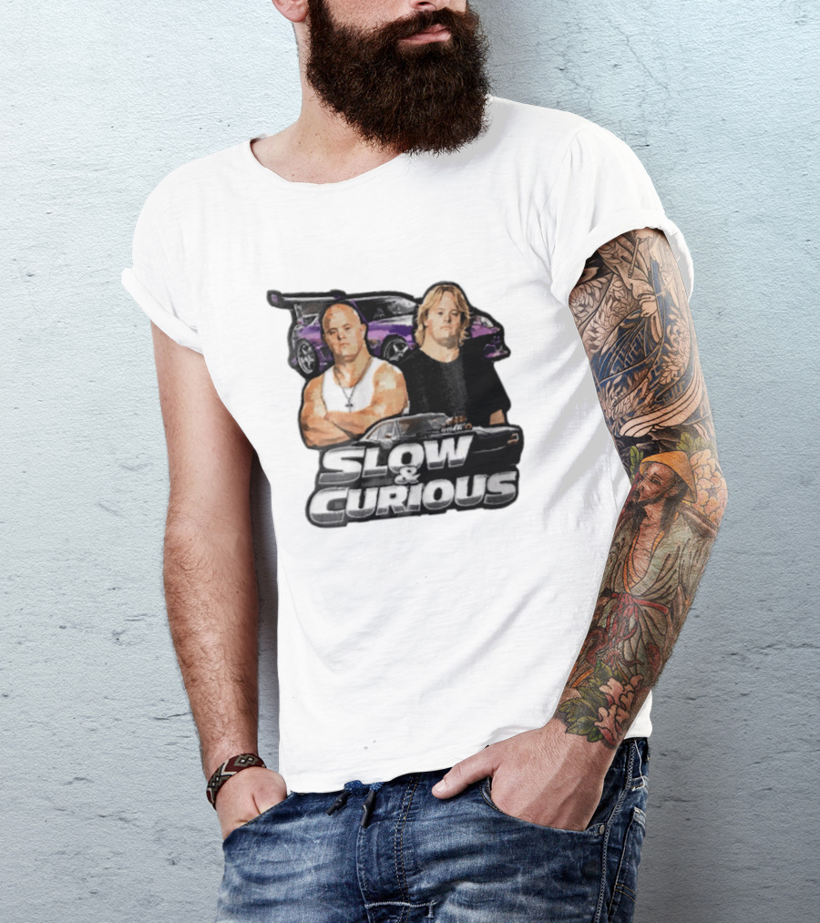 Slow & Curious Duo With Sports Cars And Menacing Muscle Cars T-Shirt