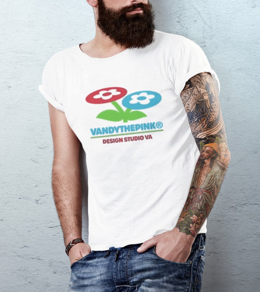 Vandythepink Two Flower Buckle Design Studio VA T-Shirt