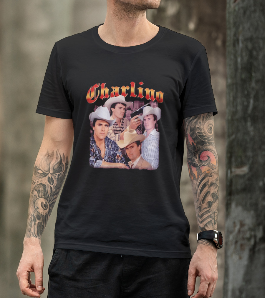 Charlino Sanchez Cowboy Tribute Collage T-Shirt