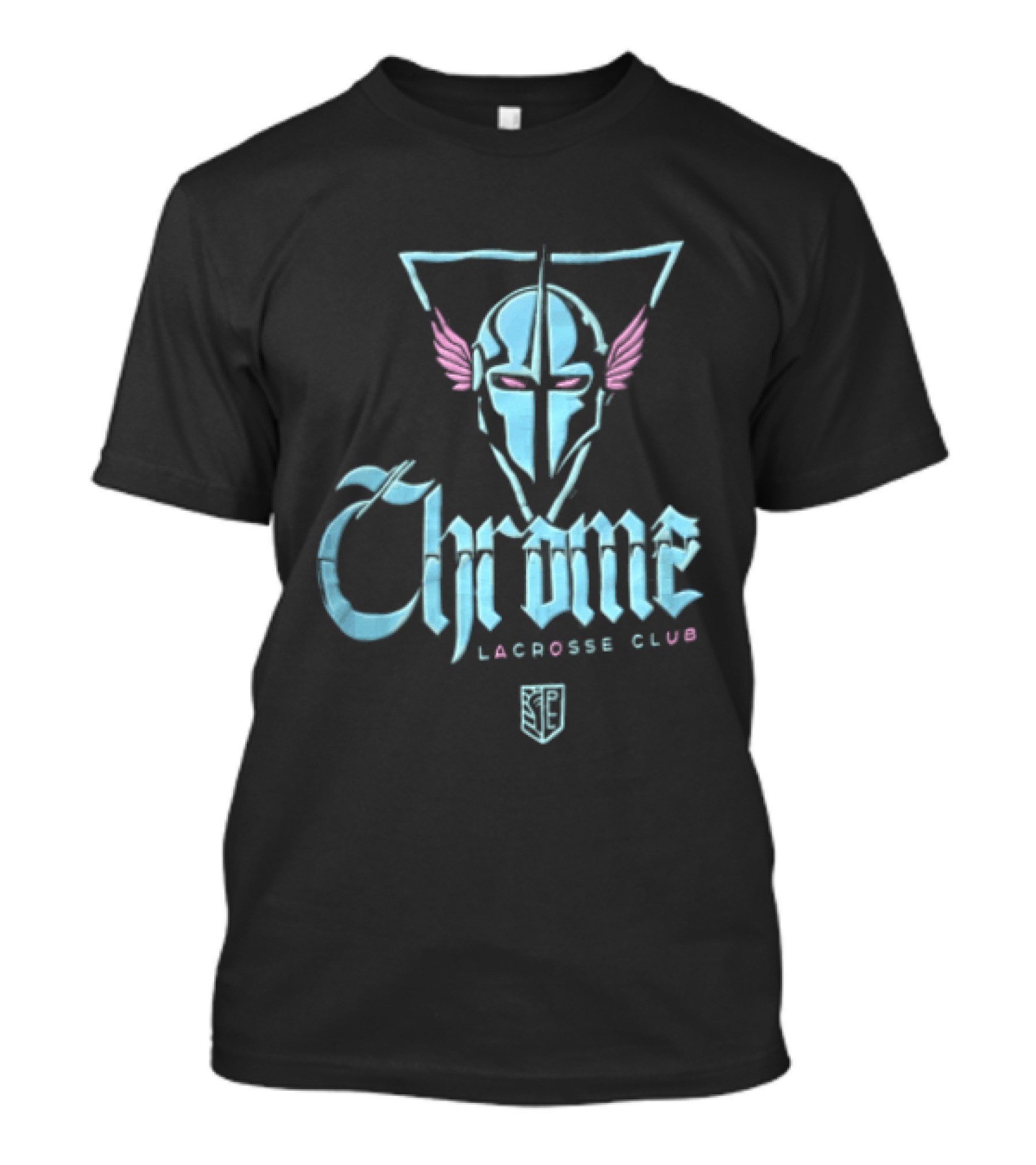 Chrome Lacrosse Club Winged Helmet T-Shirt