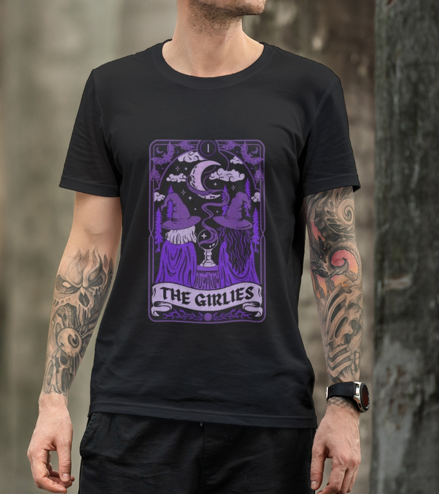 Witchy Tarot Card Style The Girlies Do We Know Them Moon Magic T-Shirt