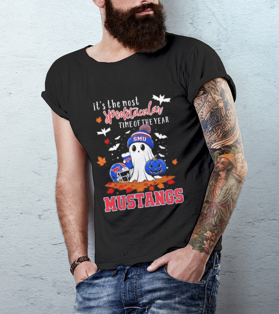 It's The Most Spooktacular Time Of The Year SMU Mustangs Halloween T-Shirt