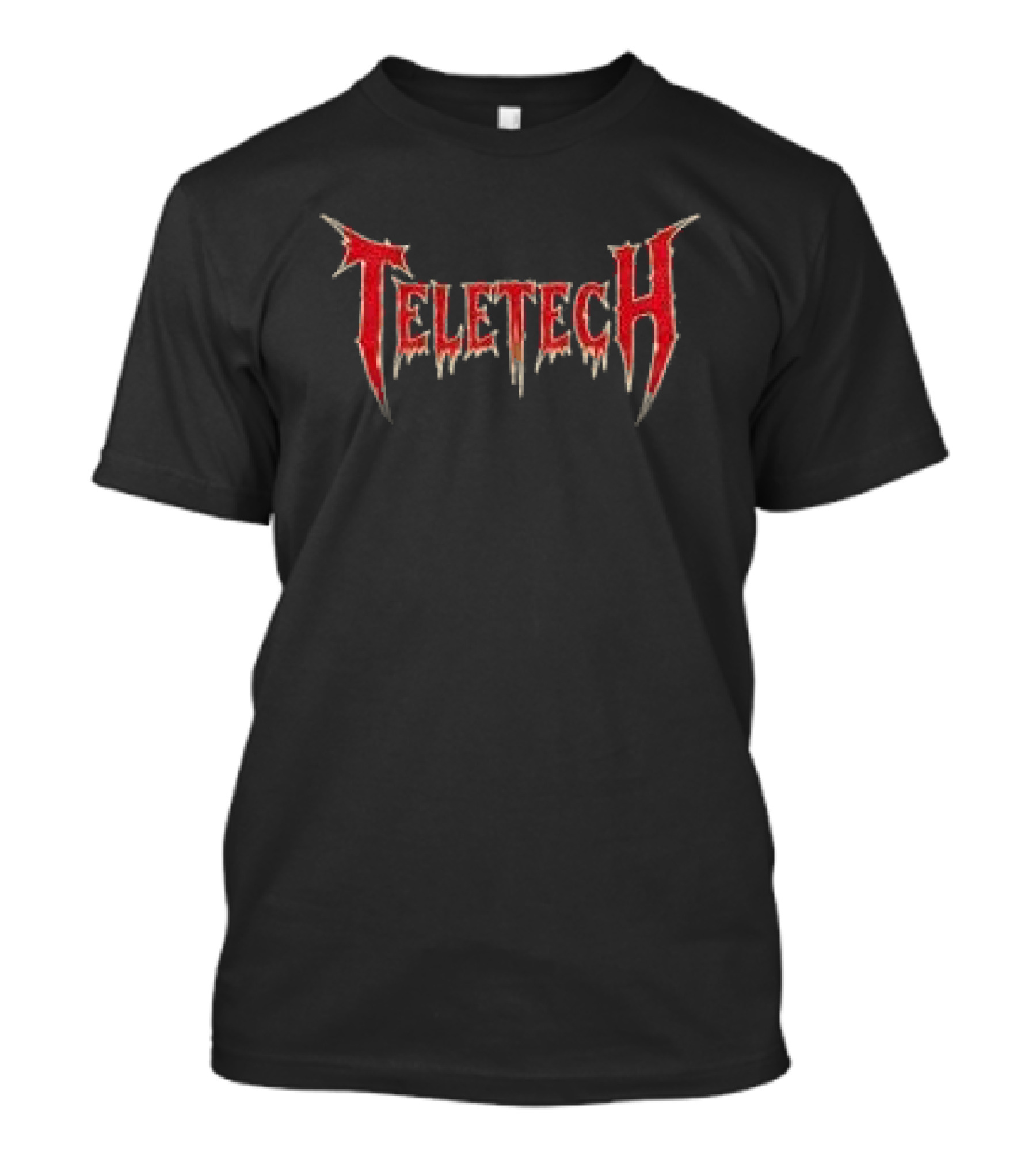 Teletech Store Shop Evil Vintage Gothic Style Red Dripping T-Shirt