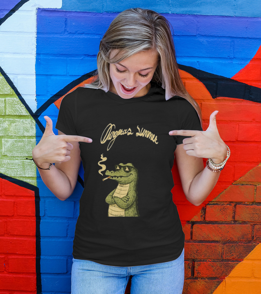 Yeat Dangerous Summer Loose Leaf Gator Smoking Cool Sunglasses Crocodile T-Shirt
