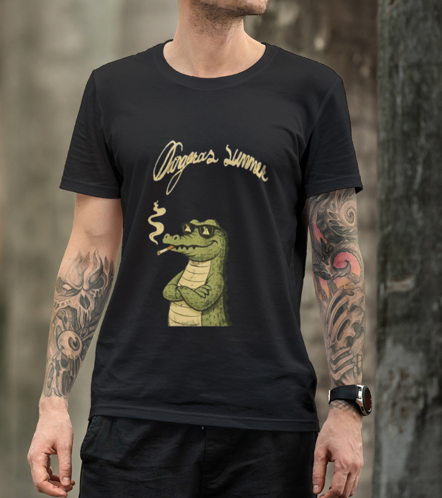 Yeat Dangerous Summer Loose Leaf Gator Smoking Cool Sunglasses Crocodile T-Shirt