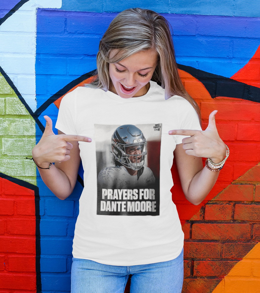 Prayers For Dante Moore Oregon Ducks Football Helmet T-Shirt