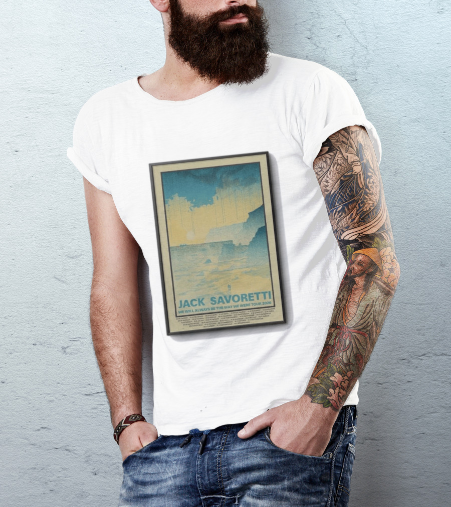 Jack Savoretti We Will Always Be The Way We Were Tour 2026 Scenic Coast T-Shirt